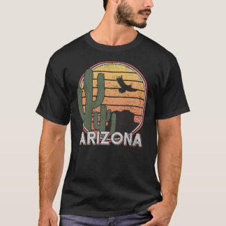 Arizona State Gift Souvenir Retro Arizona Cactus  T Shirt