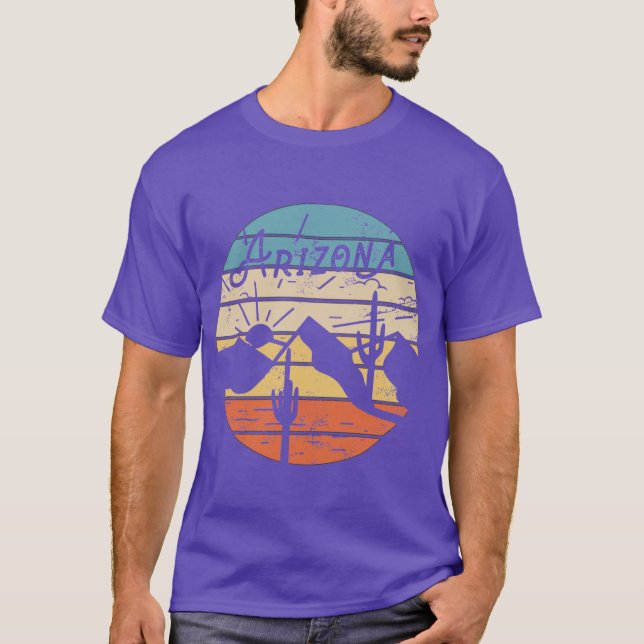 Arizona State Gift Souvenir Retro Sunset Arizona C T Shirt (Framsida)