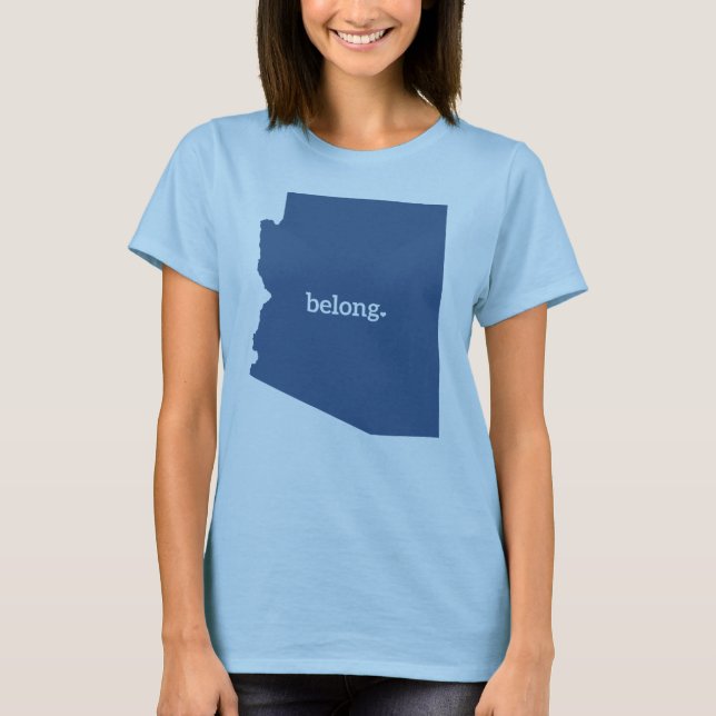 Arizona State Karta Belong T-Shirt (Framsida)