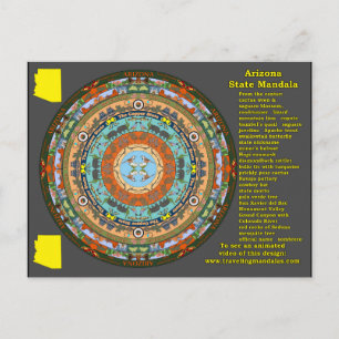 Arizona State Mandala vykort