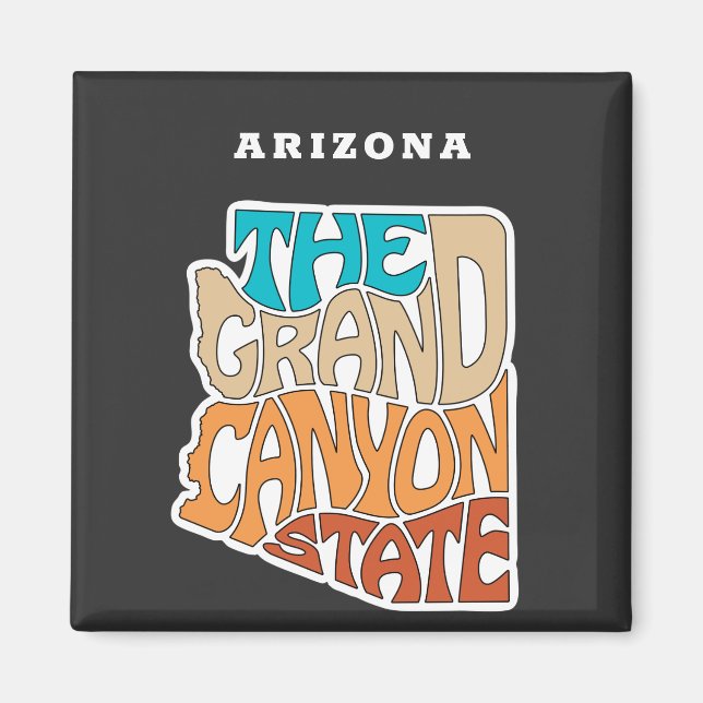 Arizona State Nickname Ord Art Magnet (Framsidan)