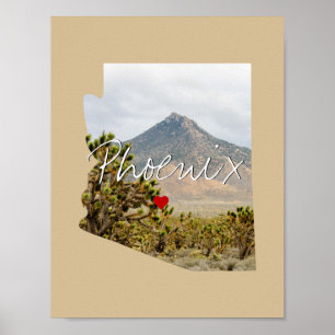 Arizona State Photo infoga och namn Poster