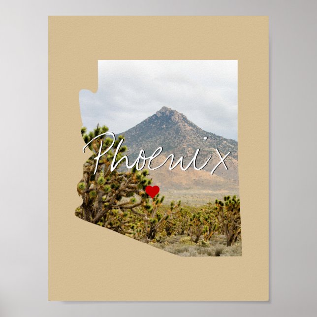 Arizona State Photo infoga och namn Poster (Framsidan)