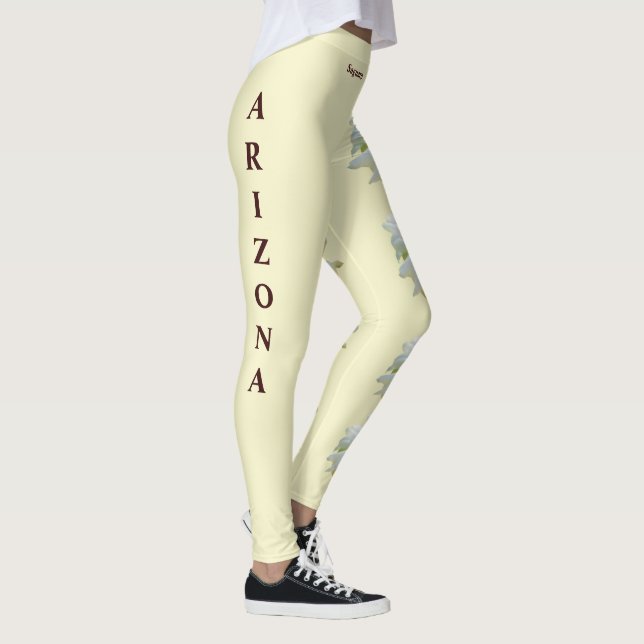 Arizona State Saguaro Blommar Flower Leggings (Höger)