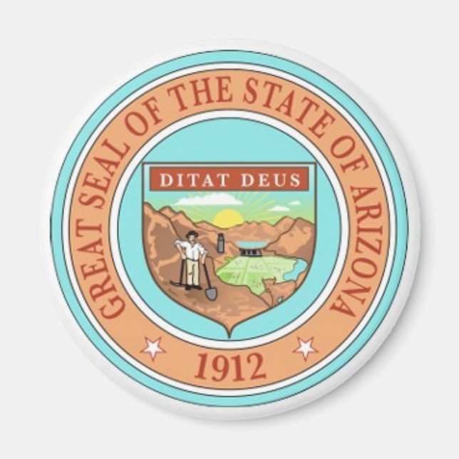 Arizona State Seal Magnet (Framsidan)