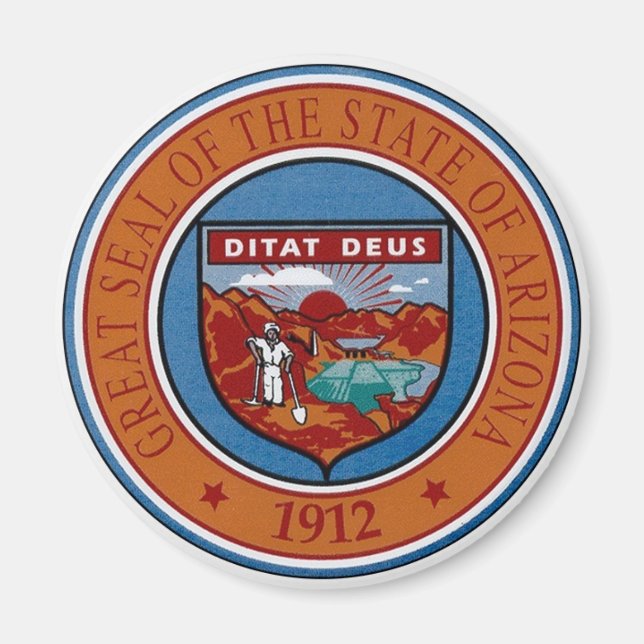 Arizona State Seal Magnet (Framsidan)
