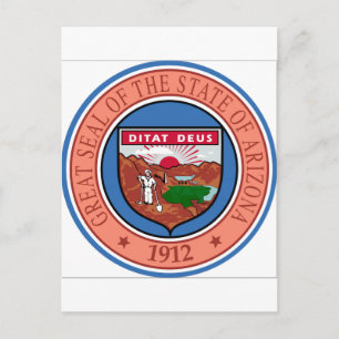 Arizona State Seal Vykort