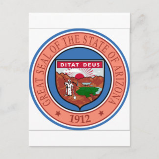 Arizona State Seal Vykort