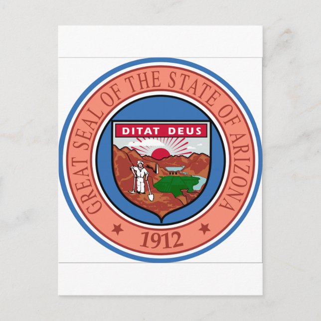 Arizona State Seal Vykort (Framsida)