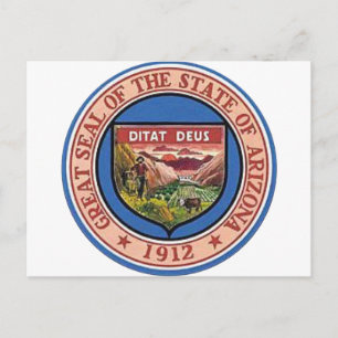 Arizona State Seal Vykort
