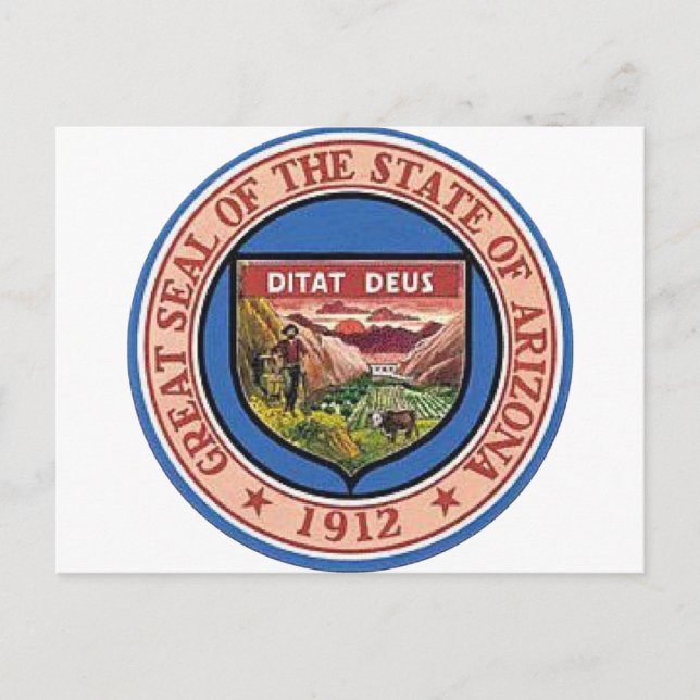 Arizona State Seal Vykort (Framsida)