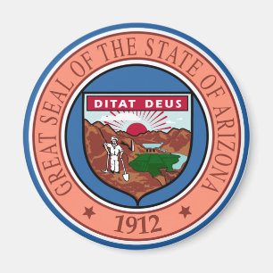 Arizona State sigill USA Magnet