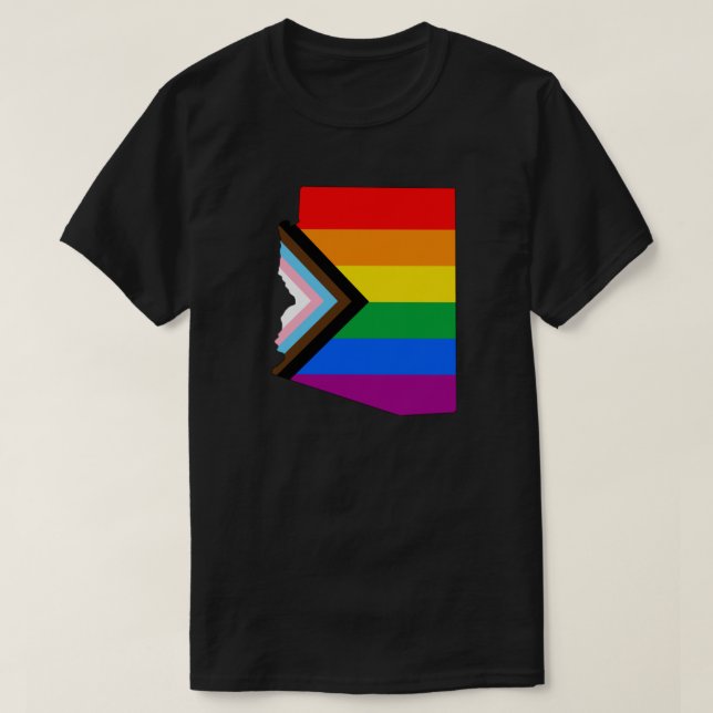 Arizona State Stolthet HBTQ Progress Stolthet T Shirt (Design framsida)