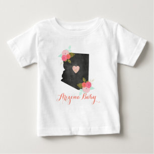 Arizona State Watercolor Blommigt & Heart Flicka Tee
