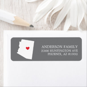 Arizona-staten Flytta Returadressetikett Returadress Etikett