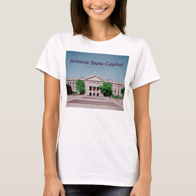 Arizona-staten Huvudstad färgad T-shirt (Framsida)