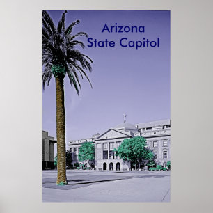 Arizona-staten Huvudstad Retro med beröring av Fär Poster
