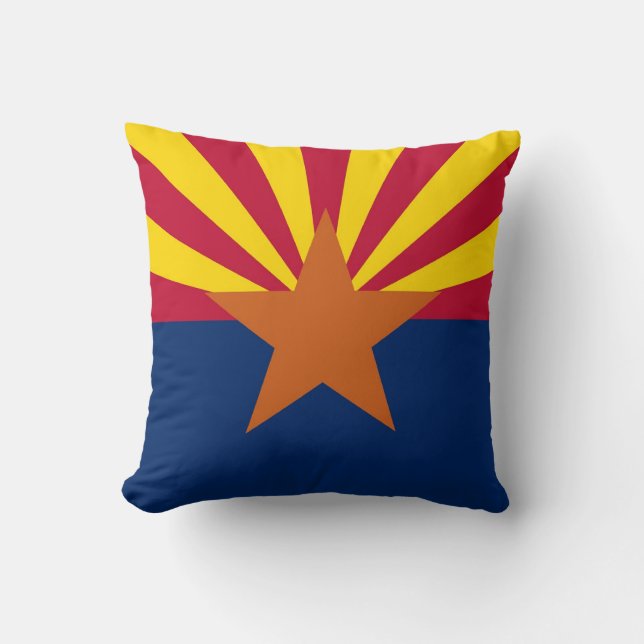Arizona Statlig flagga American MoJo Pillow Kudde (Framsida)