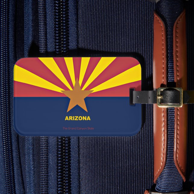 Arizona, statlig flagga bagagebricka (Framsida Insitu 4)