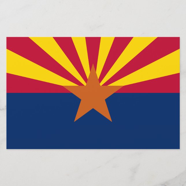 Arizona Statlig flagga Brevpapper (Framsida)