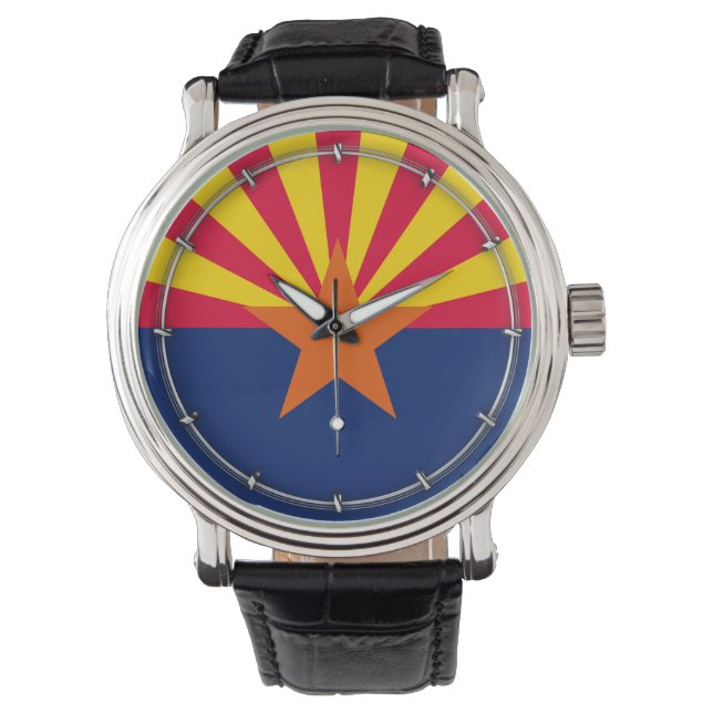 Arizona Statlig flagga Design Armbandsur (Framsida)
