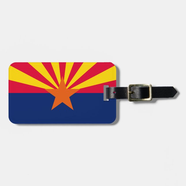 Arizona Statlig flagga Design Bagagebricka (Horisontell Framsida)