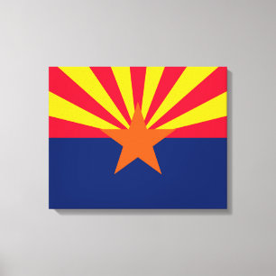 Arizona Statlig flagga Design Canvastryck