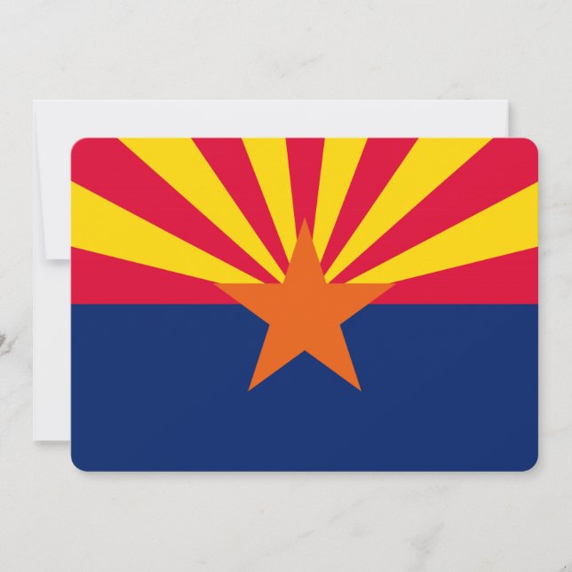 Arizona Statlig flagga Design Decor (Framsida)