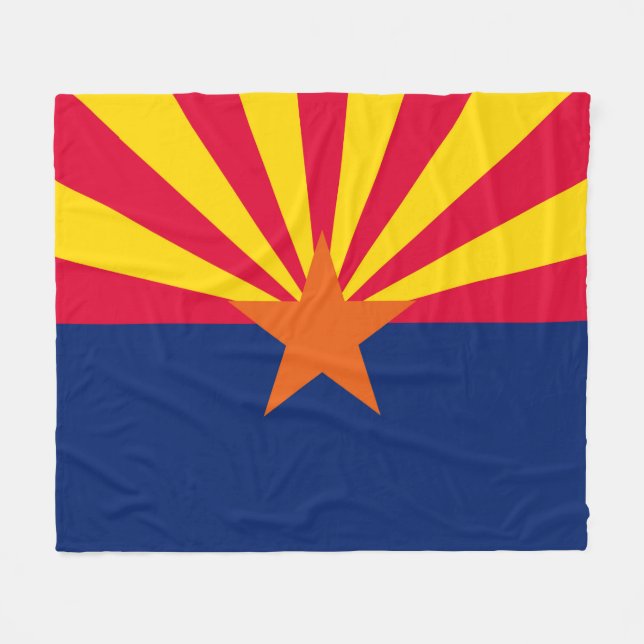 Arizona Statlig flagga Design Fleecefilt (Framsidan (Horisontell))