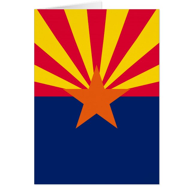 Arizona Statlig flagga Design Hälsningskort (Framsidan)