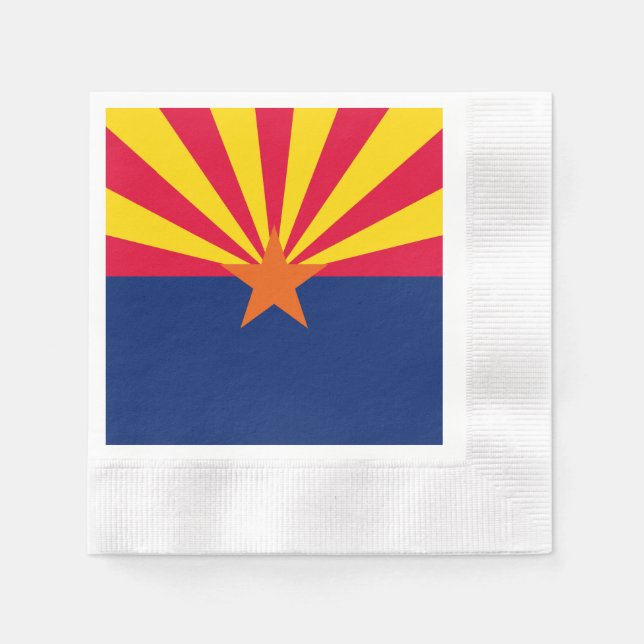 Arizona Statlig flagga Design Pappersservett (Framsidan)
