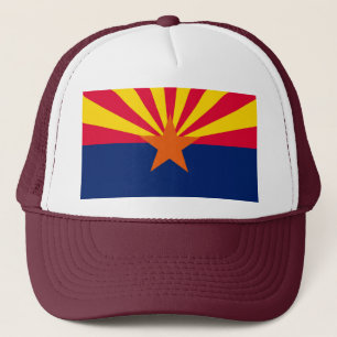 Arizona Statlig flagga Design Truckerkeps