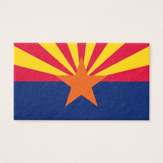 Arizona Statlig flagga Design Visitkort (Framsidan)