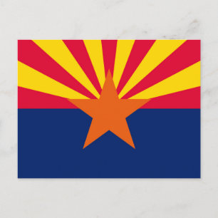 Arizona Statlig flagga Design Vykort