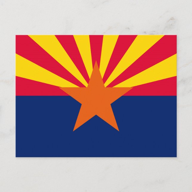 Arizona Statlig flagga Design Vykort (Framsida)