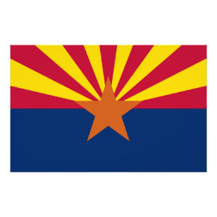 Arizona Statlig flagga Fototryck