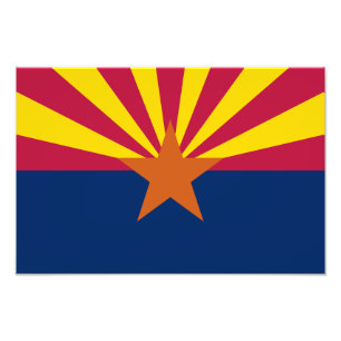 Arizona Statlig flagga Fototryck