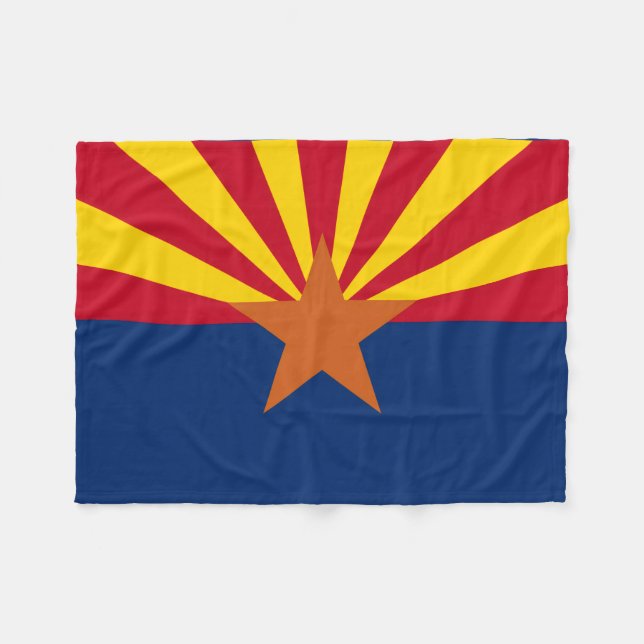 Arizona Statlig flagga Image Fleecefilt (Framsidan (Horisontell))