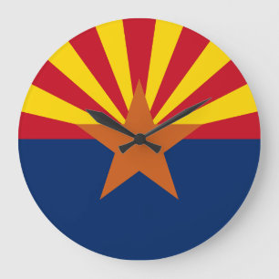 Arizona Statlig flagga Image Stor Klocka