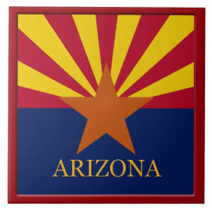 Arizona Statlig flagga Kakelplatta