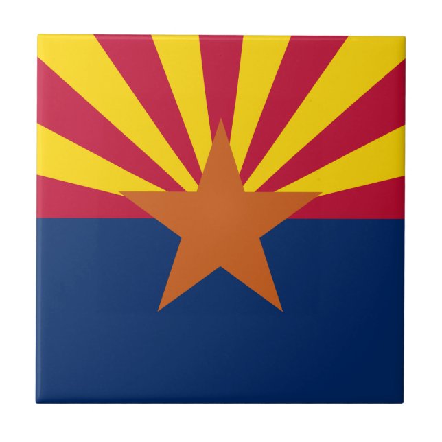 Arizona Statlig flagga Kakelplatta (Framsidan)
