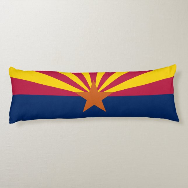 Arizona Statlig flagga Kroppskudde (Baksidan)