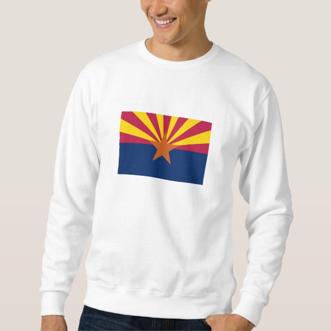 Arizona Statlig flagga Lång Ärmad Tröja (Framsida)