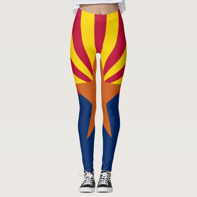 Arizona Statlig flagga Leggings (Framsida)