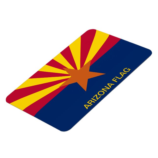 Arizona Statlig flagga Magnet (Vänstra Sidan)