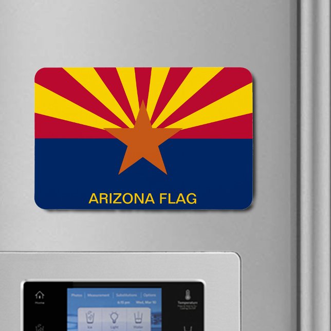 Arizona Statlig flagga Magnet (Arizona State Flag Flexible Magnet)