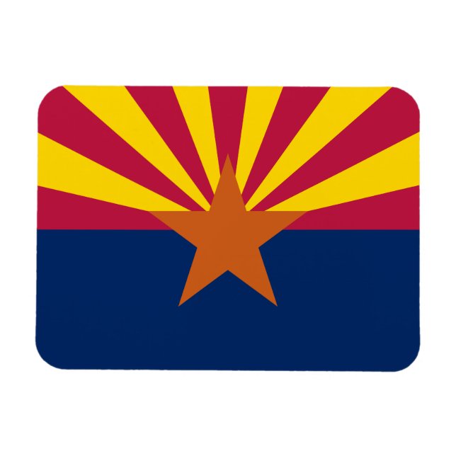 Arizona Statlig flagga Magnet (Horisontell)