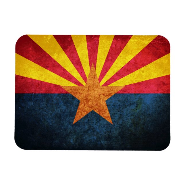 Arizona Statlig flagga Magnet (Horisontell)
