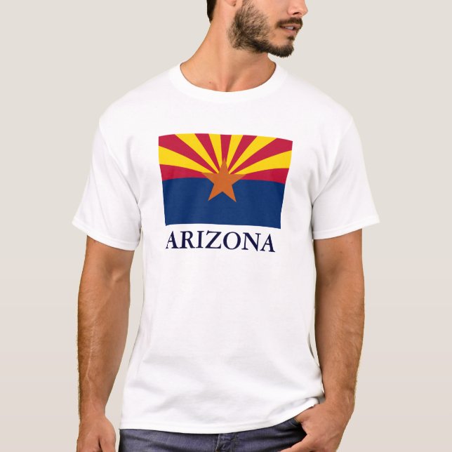 Arizona Statlig flagga Manar T-shirt (Framsida)