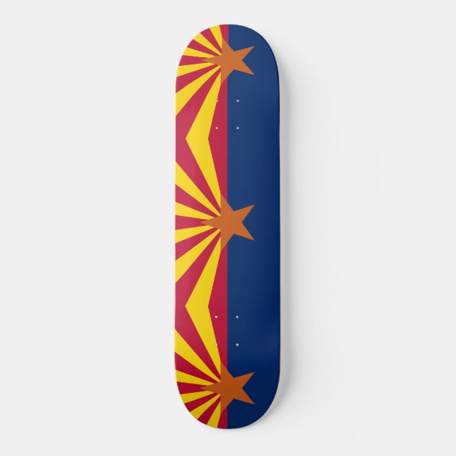Arizona Statlig flagga Mini Skateboard Bräda 18,5 Cm (Framsida)